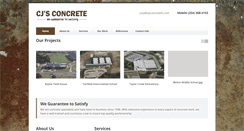 Desktop Screenshot of cjsconcretellc.com